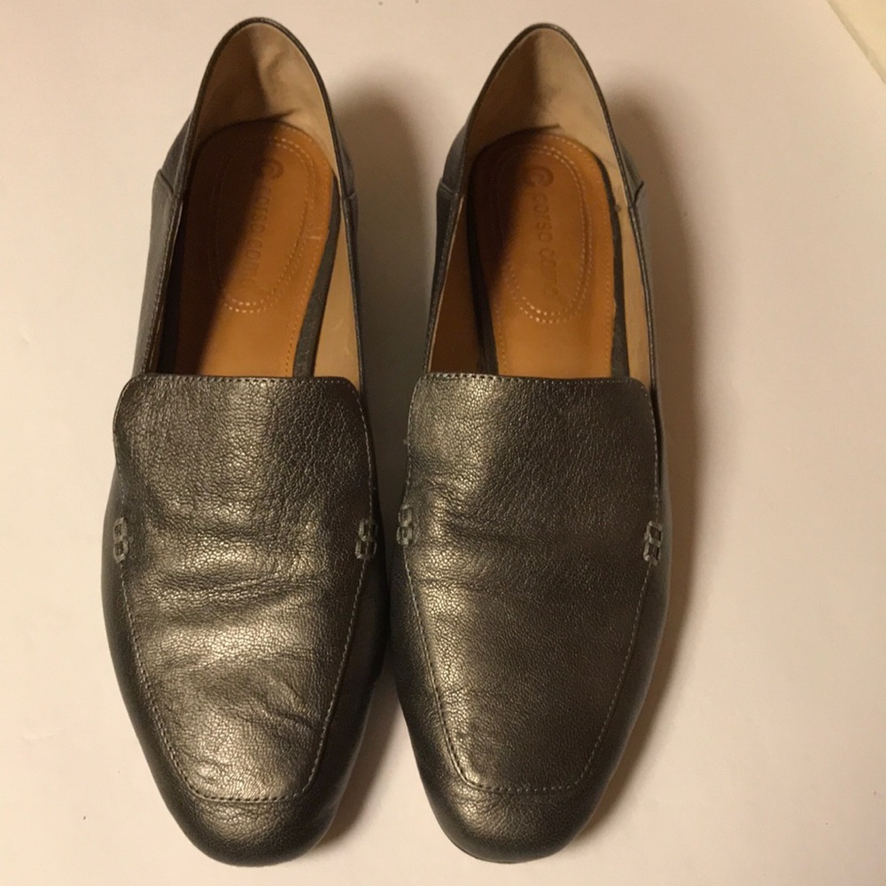 Corso como greyish silver loafers size 10 M